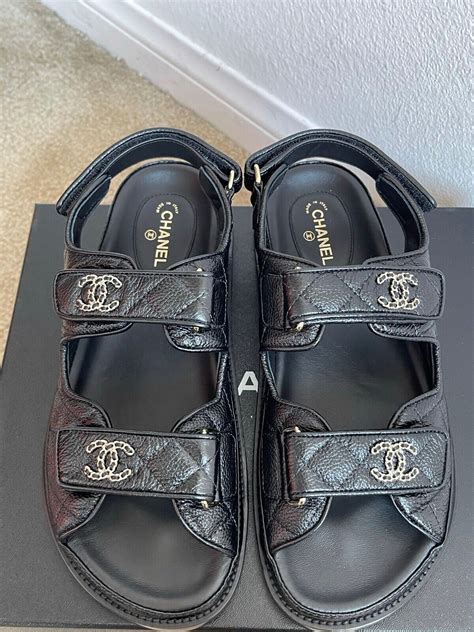 black chanel sandal|Chanel sandals price.